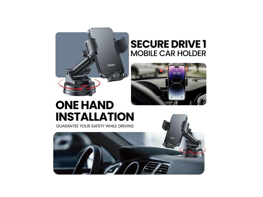 Exact Secure Drive 1 Mobile Car Holder in Qatar Exact Secure Drive 1 Mobile Car Holder in Qatar